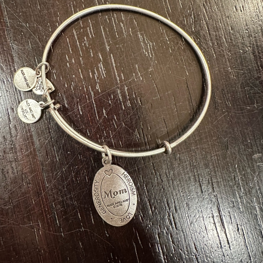 Alex and Ani bangle bracelet. Mom. Generosity•Heroism•Love
